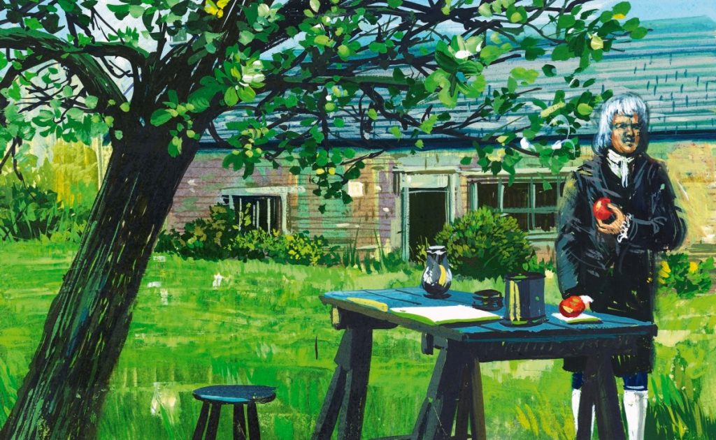 Isaac Newton illustration